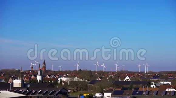 风力涡轮机的气射能量视频的预览图