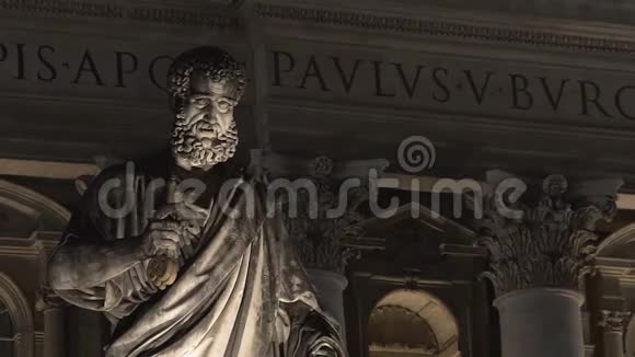文艺复兴时期的建筑梵蒂冈美丽的天主教大教堂视频的预览图