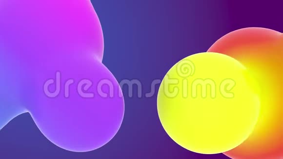 色彩斑斓的液体梯度抽象极简式构图视频的预览图