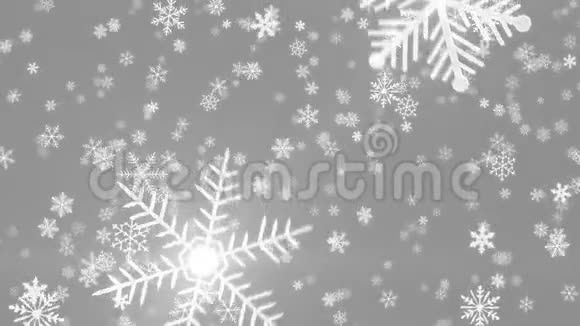 雪花1080p水晶雪花和圣诞视频背景循环视频的预览图