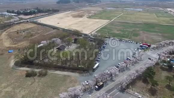 韩国庆州邦旺萨寺之春视频的预览图