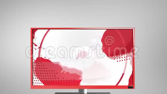 红色文字新闻的新闻屏幕视频的预览图
