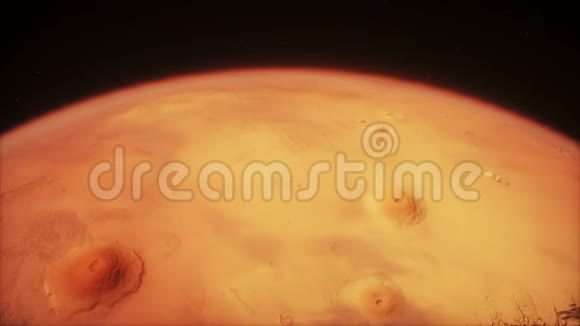 动画星球火星高质量的CG动画上的明星背景视频的预览图
