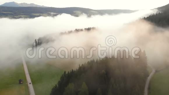 飞山晨起日出雾视频的预览图