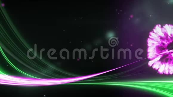 粉色和绿色的小径和粉色的烟雾视频的预览图
