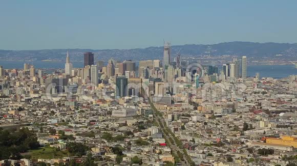 旧金山市中心高角度全景视频的预览图