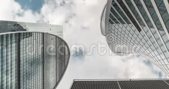 莫斯科天空中的城市建筑视频的预览图