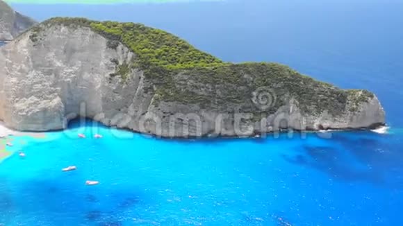 希腊扎金托斯岛沉船湾视频的预览图