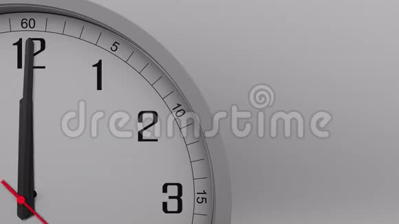 灰色时钟的时间间隔为5分钟4K段视频的预览图