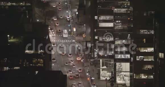 4夜间多伦多市中心交通的K时机视图视频的预览图