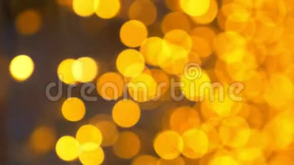 黄金背景很多金色模糊的灯光视频的预览图