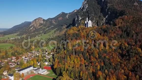 德国巴伐利亚州新天鹅堡景观视频的预览图