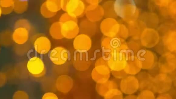 黄金背景很多金色模糊的灯光视频的预览图