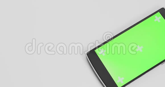 带有彩色绿屏和跟踪标记的白色彩色绿色屏幕和跟踪标记可以查看特写镜头视频的预览图