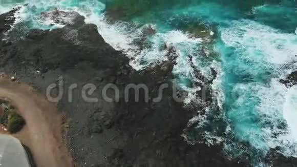 西班牙特内里费岛北岸的鸟瞰图视频的预览图