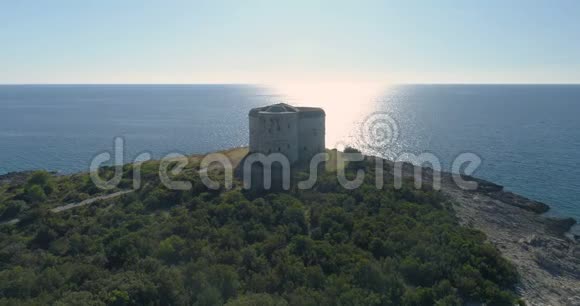 鸟瞰要塞阿尔扎卢斯蒂卡半岛视频的预览图