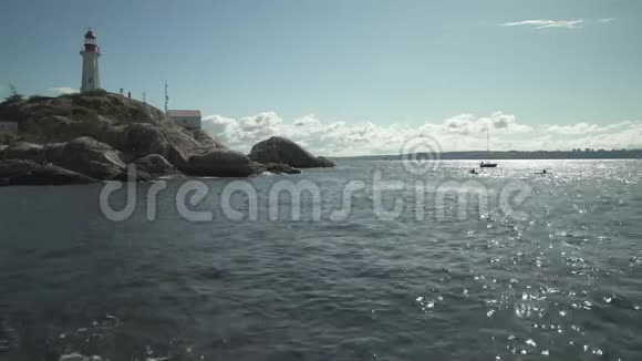 点阿特金森灯塔和帆船4KUHD视频的预览图
