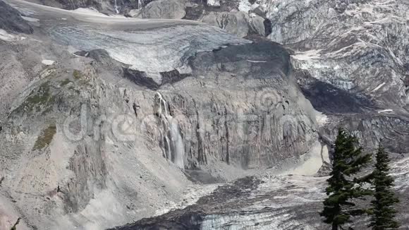 冰川和瀑布视频的预览图