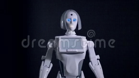 现代机器人用仿生手臂打手势视频的预览图