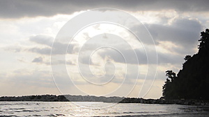 塔索斯清晨的希腊岛海景视频的预览图