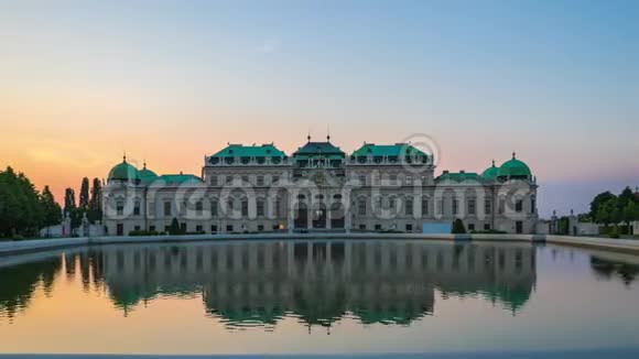 奥地利维也纳贝维迪尔博物馆延时4K视频的预览图