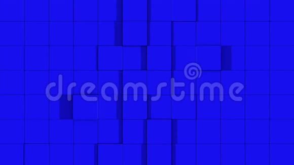 蓝墙的立方体分裂视频的预览图