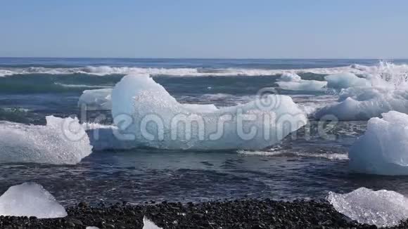 冰岛北大西洋浮冰视频的预览图