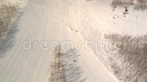 滑下雪山视频的预览图