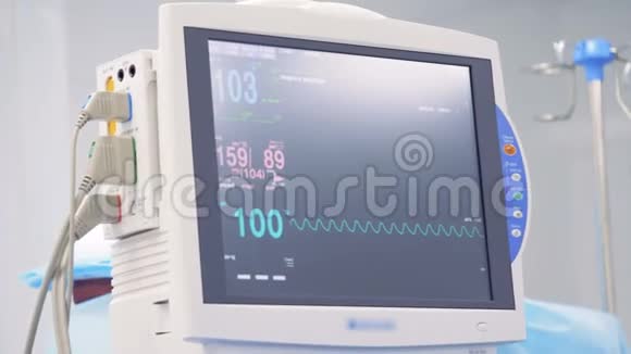 在监视器上显示生命体征和心电图视频的预览图