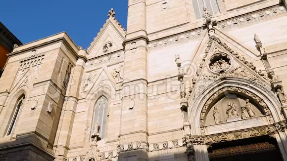 罗马天主教大教堂外景玛丽大教堂建筑视频的预览图