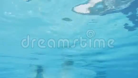 两位身穿泳装潜水和水下游泳的白种人美女视频的预览图