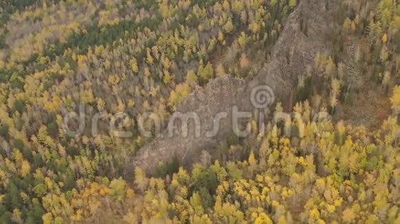 秋季斯托尔比西伯利亚自然保护区的山景视频的预览图