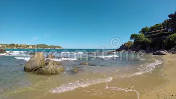 西班牙的科斯塔布拉瓦4K的拉福斯卡湾视频的预览图