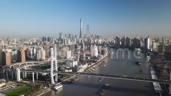 早上上海的空中录像视频的预览图