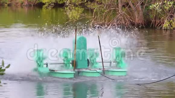 水轮机使废水进入洁净水中视频的预览图