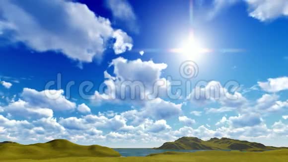 蓝天与云景视频的预览图
