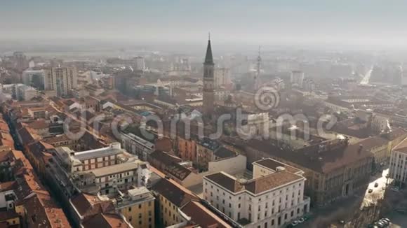 意大利亚历山德里亚城市景观鸟瞰图视频的预览图