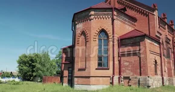 拉哈乔白俄罗斯帕多瓦的安东尼天主教堂它是白俄罗斯共和国的历史和文化价值视频的预览图