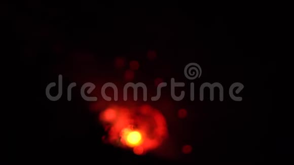 烟花背景与博克红金绿圈视频的预览图