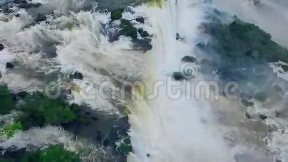鸟瞰伊瓜苏瀑布景色什维列夫视频的预览图