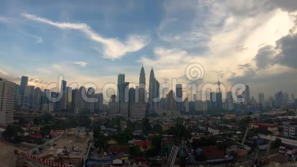 吉隆坡市中心地区一个大型建筑工地的延时镜头视频的预览图