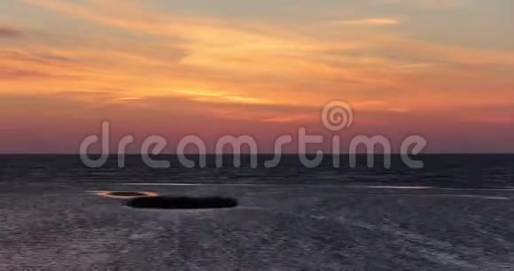 拉脱维亚海滩日落波罗的海时代视频的预览图