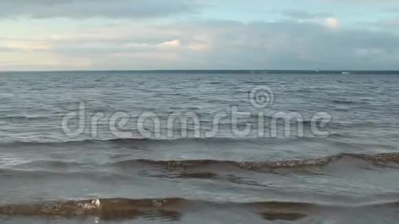 海景波浪在奔跑视频的预览图