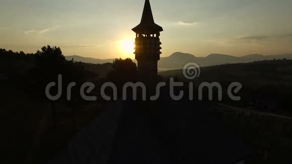 波斯尼亚和黑塞哥维那旧清真寺的美丽日出视频的预览图