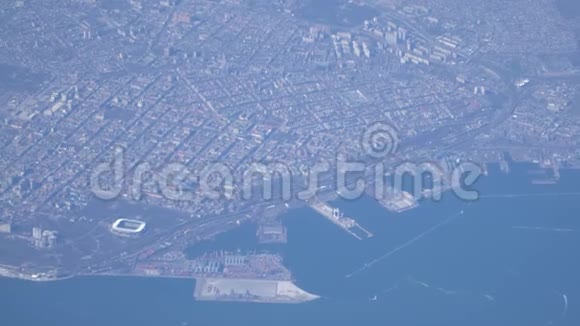 奥德萨的空中俯视图乌克兰主要的海上小镇16042018视频的预览图