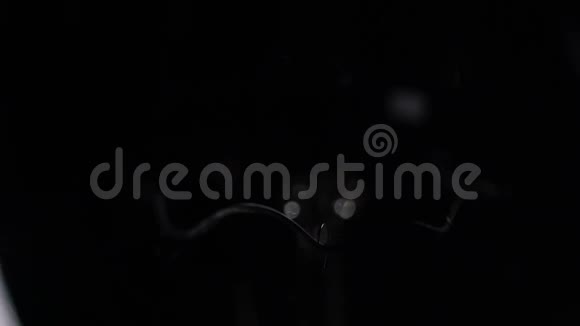 在黑色背景上闪烁灯泡螺旋视频的预览图