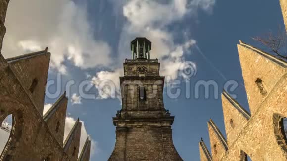 德国汉诺威的Aegidien教堂时光流逝视频的预览图