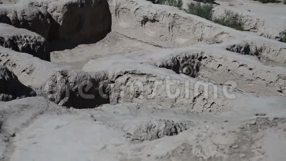考古建筑群托普拉克卡拉位于乌兹别克斯坦古赫瓦兹姆地区视频的预览图