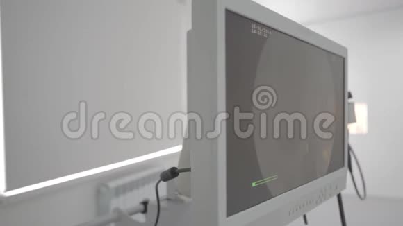 一台医疗设备背景特写超声机视频的预览图