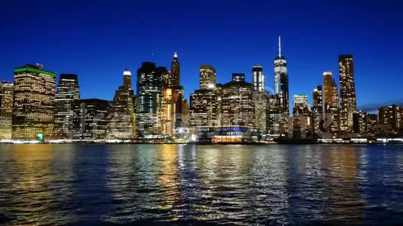 曼哈顿下城夜景视频的预览图